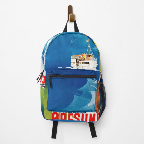 Item preview, Vintage Travel Poster | Mid-Century European Art | Øresund Coastal Ferry | Bold Colors & Playful Imagery | Maritime Adventure designed and sold by artofuniverse.