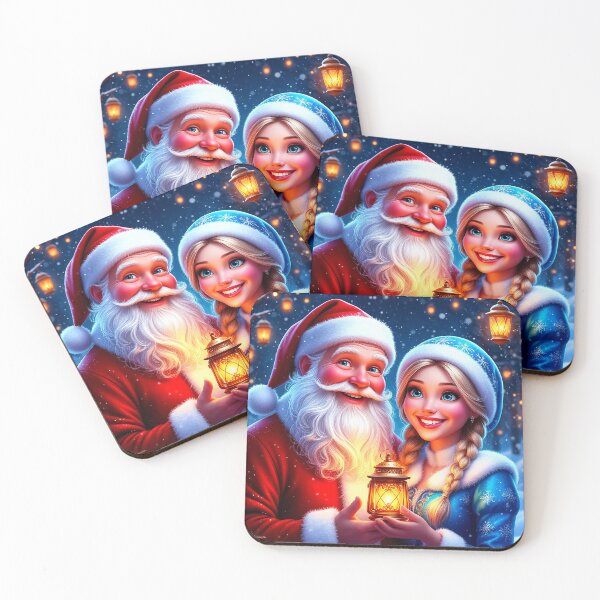 Item preview, Christmas Magic – Santa and Snow Maiden with Lantern designed and sold by AmetistLight.
