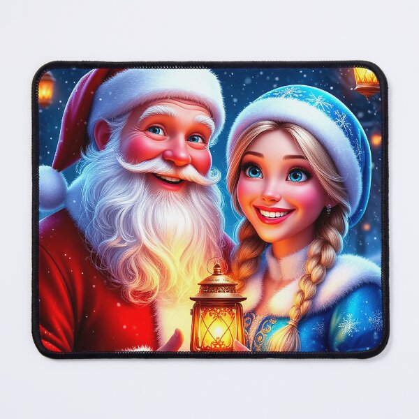 Item preview, Christmas Magic – Santa and Snow Maiden with Lantern designed and sold by AmetistLight.