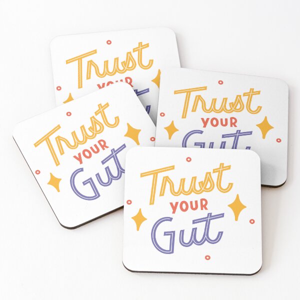 Item preview, Trust Your Gut – Colorful Hand-Lettered Motivational Art designed and sold by TeesHearts100.