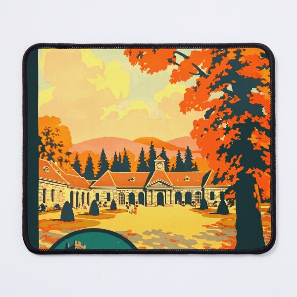 Item preview, Vintage Travel Poster | Luxeuil-les-Bains Art Deco | Eastern Railway France | Spa Destination Print | Autumn Colors & Elegance designed and sold by artofuniverse.