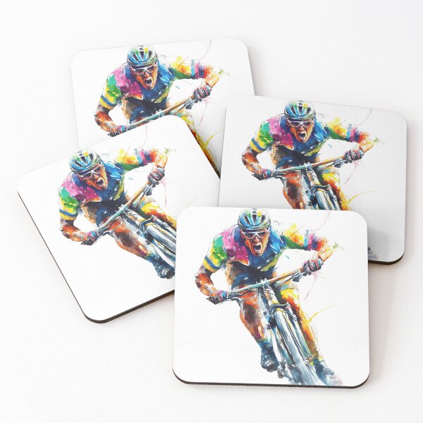 Item preview, Hardcore Watercolor Cyclist designed and sold by NAIRVANA.