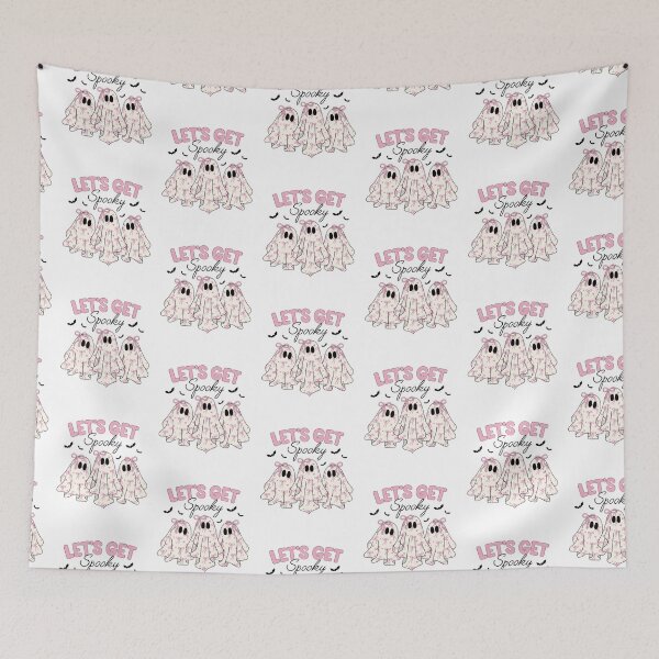 Item preview, Let’s Get Spooky – Cute Pink Ghostcore Halloween Design designed and sold by FloraMyst.
