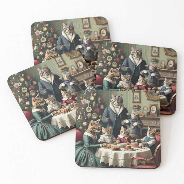Item preview,  Christmas with the victorian Cat family designed and sold by Vintage Designs +.