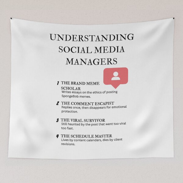 Item preview, Funny Social Media Manager Quotes – Understanding SMM Edition designed and sold by PsyFlow35.