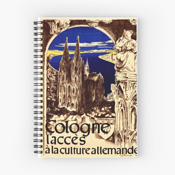 Item preview, Vintage Cologne Travel Poster | Gothic Cologne Cathedral Art Print | UNESCO Heritage | Rhine River Scenic Art Deco Style designed and sold by artofuniverse.