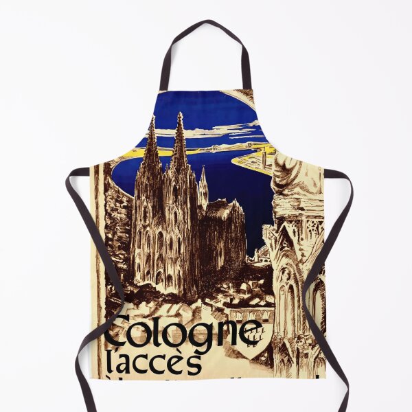 Item preview, Vintage Cologne Travel Poster | Gothic Cologne Cathedral Art Print | UNESCO Heritage | Rhine River Scenic Art Deco Style designed and sold by artofuniverse.
