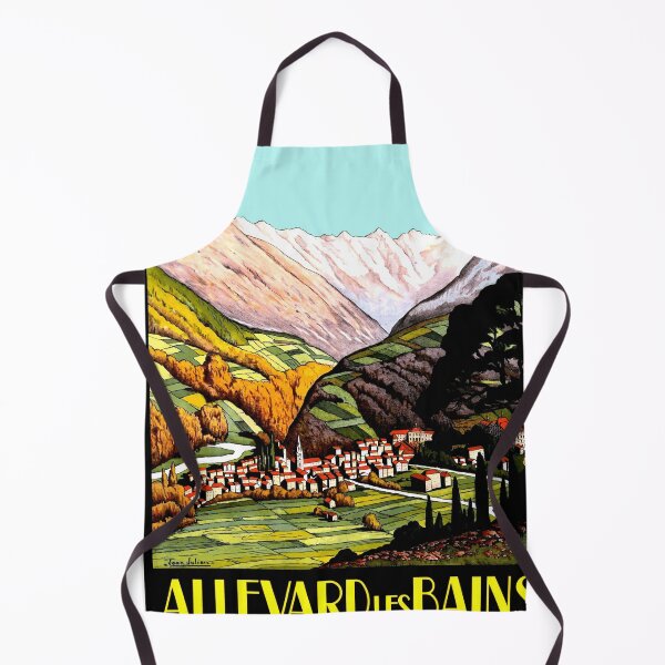 Item preview, Vintage Allevard-les-Bains Travel Poster | Art Deco Style | Jean Julien Design | Paris Edition | Thermal Spa & Scenic Retreat designed and sold by artofuniverse.