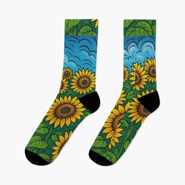 Item preview, Sunny Sunflower Field Illustration designed and sold by imperiumpublicitario .