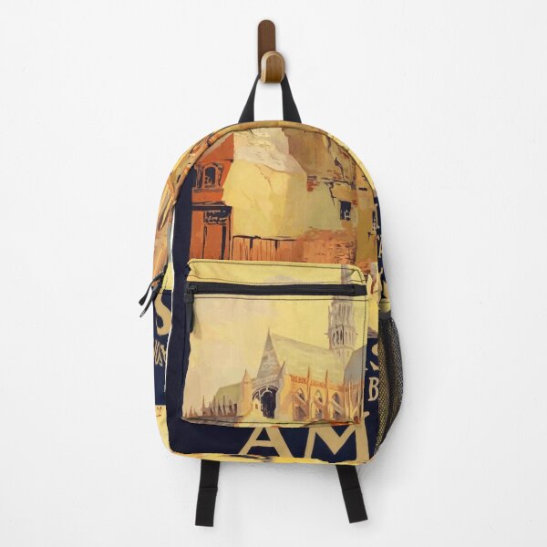 Item preview, Vintage Amiens Travel Poster | Art Nouveau Railway Print | Gothic Cathedral Art | Chemin de Fer du Nord | France Decor designed and sold by artofuniverse.