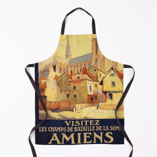 Item preview, Vintage Amiens Travel Poster | Art Nouveau Railway Print | Gothic Cathedral Art | Chemin de Fer du Nord | France Decor designed and sold by artofuniverse.