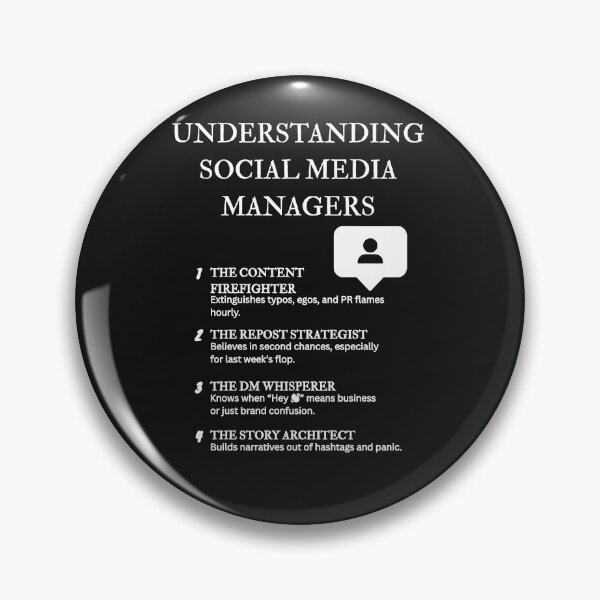 Item preview, Understanding Social Media Managers – Humor Only Marketers Get – Black designed and sold by PsyFlow35.