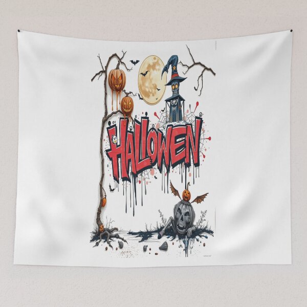 Item preview, halloween graffiti art Professional design designed and sold by atomsama.
