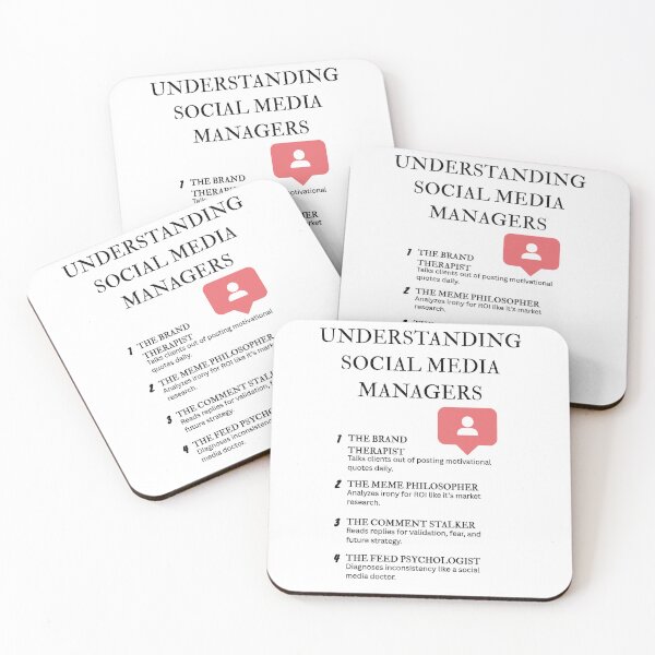 Item preview, Understanding Social Media Managers – Coffee, Chaos, and Content designed and sold by PsyFlow35.