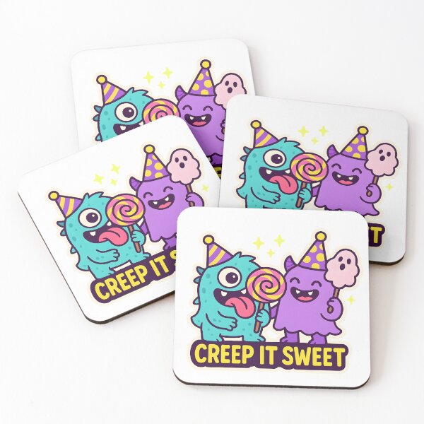 Item preview, Creep It Sweet — Party Monsters with Candies designed and sold by Cheerioza.
