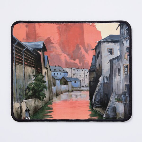 Item preview, Vintage Art Deco Travel Poster | Luxembourg Grund | Chemins de Fer d'Alsace et de Lorraine | Scenic & Historic Charm designed and sold by artofuniverse.