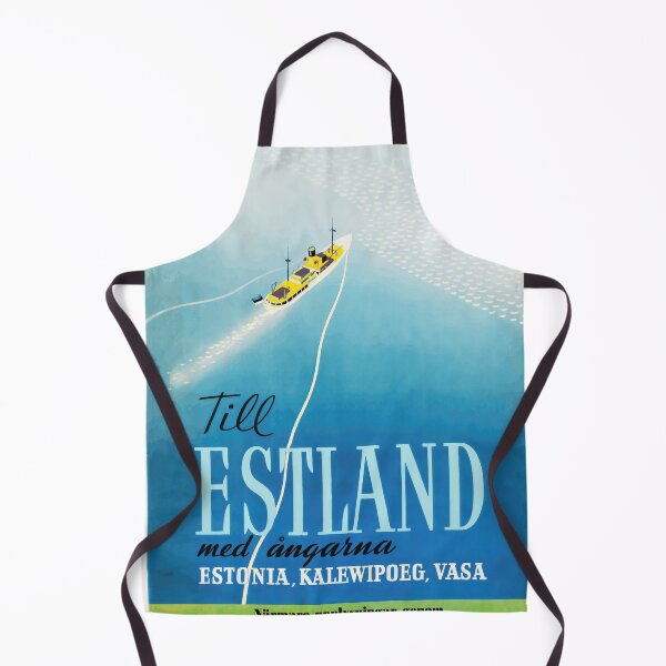 Item preview, Vintage Travel Poster | Ferry to Estonia | Art Deco Style | Bold Graphic Design | Early 20th Century | Steamship Journey designed and sold by artofuniverse.