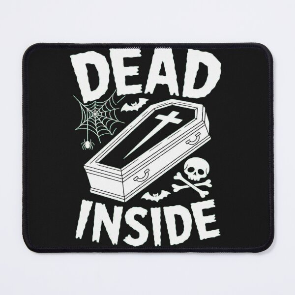Item preview, Dead Inside Coffin Cross Skull Halloween designed and sold by ArnethiaHoward.