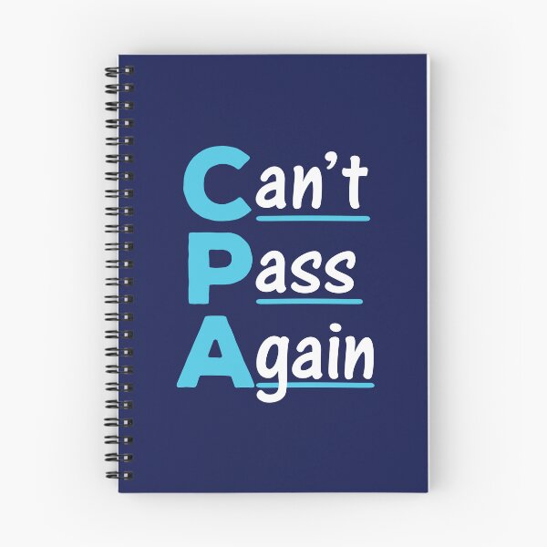 Aperçu de l'œuvre CPA Funny Accountant Can't Pass Again Acronyme créée et vendue par jaygo.