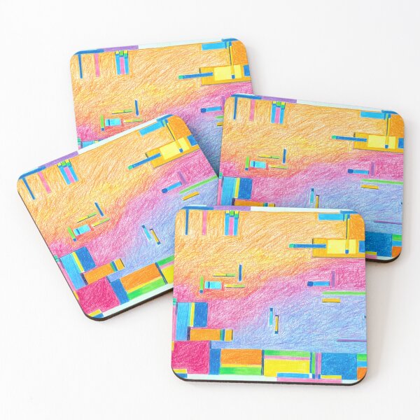 Item preview, City in technicolor. abstract designed and sold by Tereza Pilar  Art.