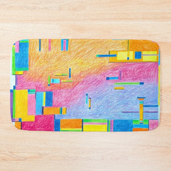 Item preview, City in technicolor. abstract designed and sold by Tereza Pilar  Art.