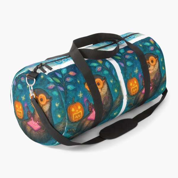 Item preview, Otter Medical Tech Halloween Glow Art Print | Neon Circuit Biomedical Gift designed and sold by ClinicalHubs.
