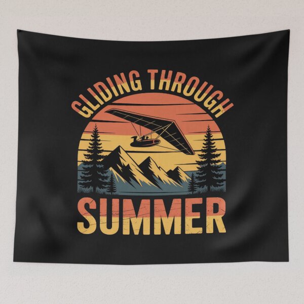 Item preview, Delta Glider Gliding through Summer Hang Glider Summer designed and sold by ArnethiaHoward.