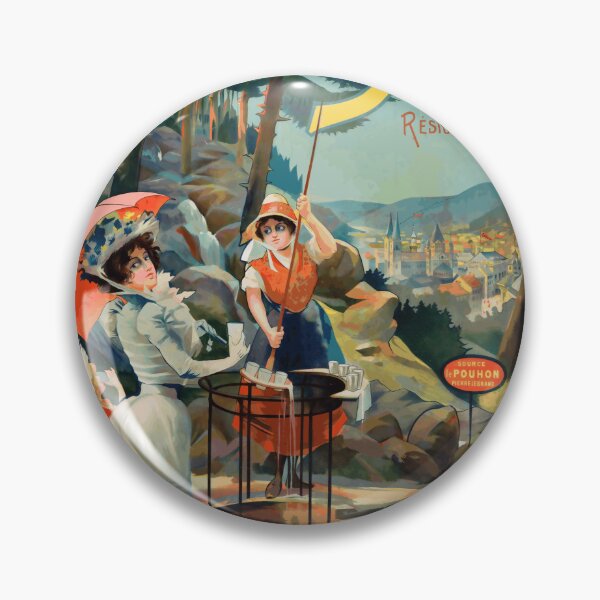 Item preview, Art Nouveau Travel Poster | Chemins de Fer du Nord Spa Belgium | Elegant Forest Scene & Vintage Railway Advertisement designed and sold by artofuniverse.