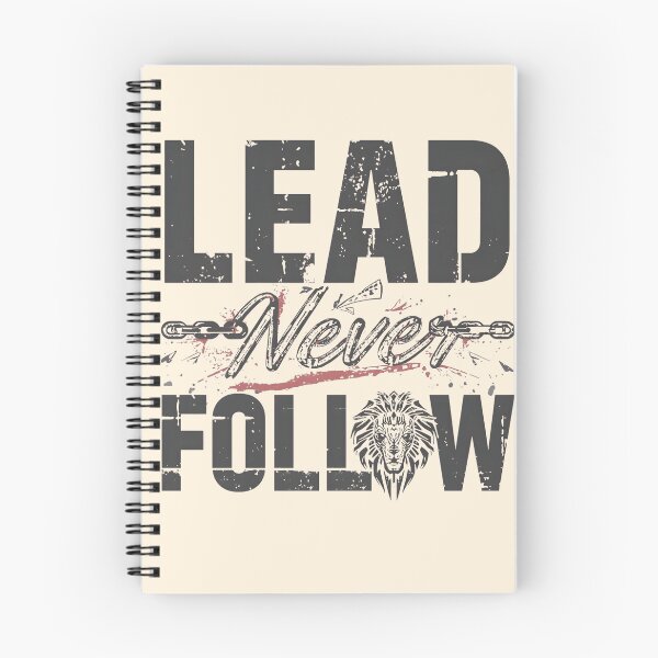 Item preview, Lead Never Follow Leaders | Bold Motivational Typography T-Shirt designed and sold by lamiarte.