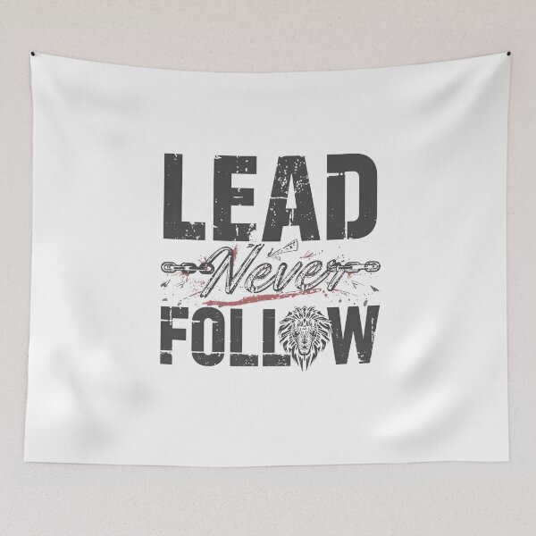 Item preview, Lead Never Follow Leaders | Bold Motivational Typography T-Shirt designed and sold by lamiarte.