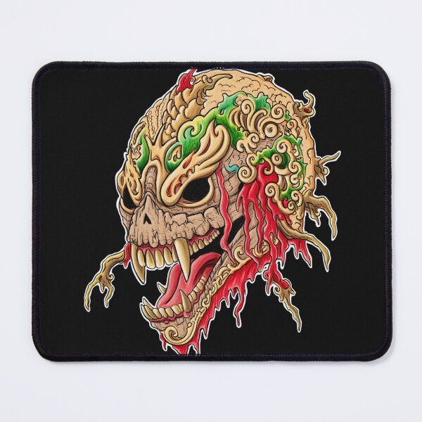 Item preview, Cool retro horror Heavy Metal monster flaming evil creature design artwork illustration designed and sold by Vintage Designs +.
