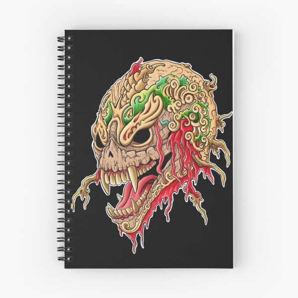 Item preview, Cool retro horror Heavy Metal monster flaming evil creature design artwork illustration designed and sold by Vintage Designs +.