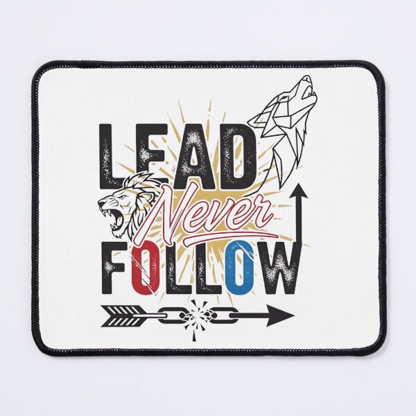 Item preview, Lead Never Follow Leaders | Bold Motivational Typography T-Shirt designed and sold by lamiarte.