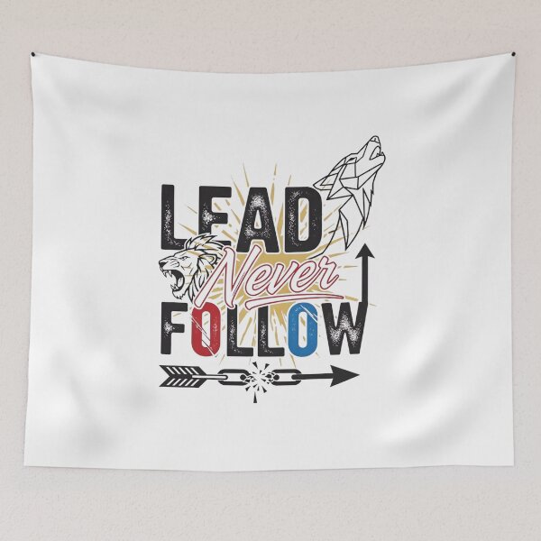 Item preview, Lead Never Follow Leaders | Bold Motivational Typography T-Shirt designed and sold by lamiarte.
