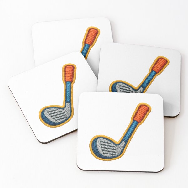 Item preview, Embroidered golf club motif designed and sold by MKV Design.