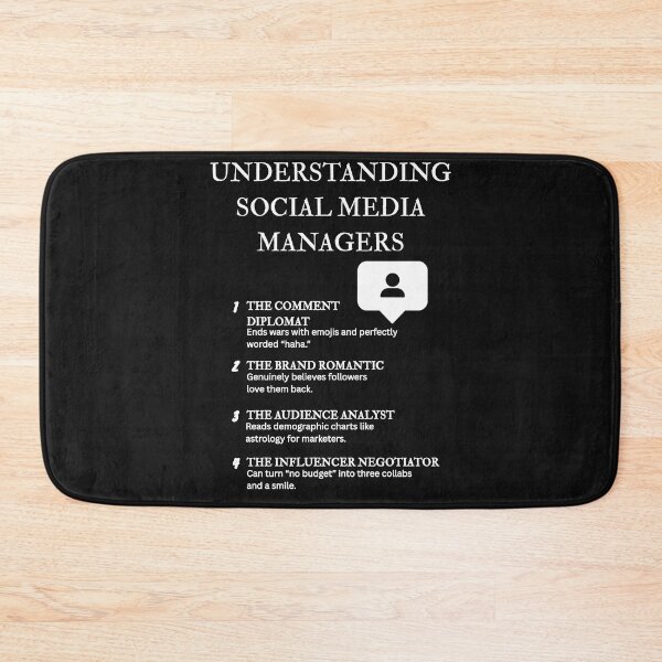 Item preview, Funny Social Media Marketing Quotes – Understanding SMM Series – Black designed and sold by PsyFlow35.