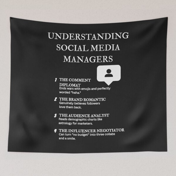 Item preview, Funny Social Media Marketing Quotes – Understanding SMM Series – Black designed and sold by PsyFlow35.