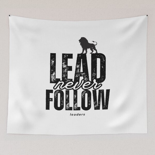 Item preview, Lead Never Follow Leaders | Bold Motivational Typography T-Shirt designed and sold by lamiarte.