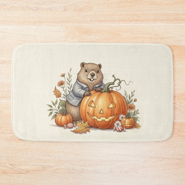Item preview, Pumpkin Groundhog’s Halloween designed and sold by Pasteltone.