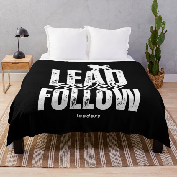 Item preview, Lead Never Follow Leaders | Bold Motivational Typography T-Shirt designed and sold by lamiarte.