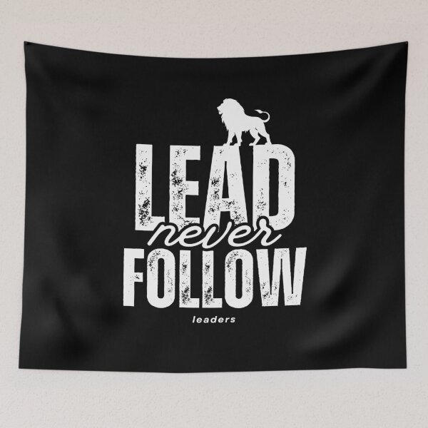 Item preview, Lead Never Follow Leaders | Bold Motivational Typography T-Shirt designed and sold by lamiarte.