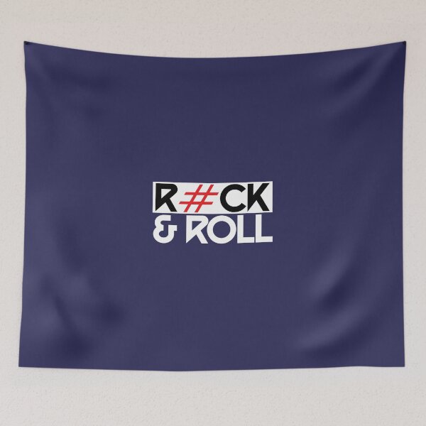 Item preview, -Hashtag-Rock--Roll---Bold-Statement-Music-Shirt designed and sold by Palkkinen4.