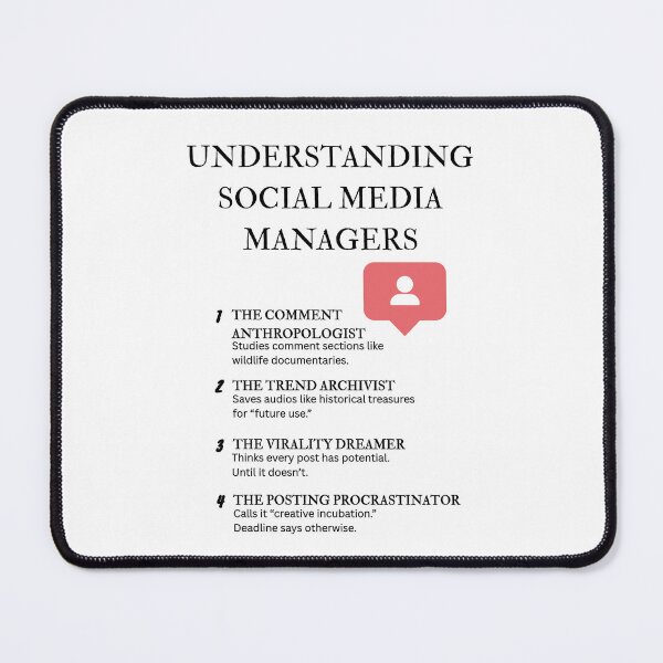 Item preview, Understanding Social Media Managers – Digital Life, Analog Stress designed and sold by PsyFlow35.
