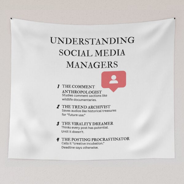 Item preview, Understanding Social Media Managers – Digital Life, Analog Stress designed and sold by PsyFlow35.