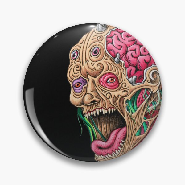 Item preview, Cool retro horror Heavy Metal monster flaming evil creature design artwork illustration designed and sold by Vintage Designs +.