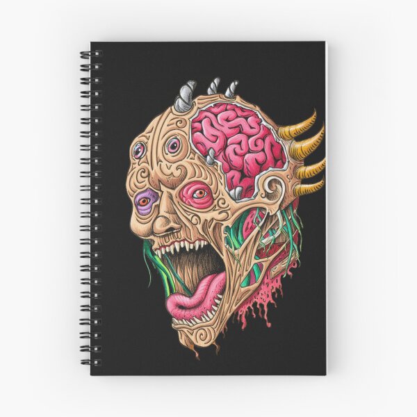 Item preview, Cool retro horror Heavy Metal monster flaming evil creature design artwork illustration designed and sold by Vintage Designs +.