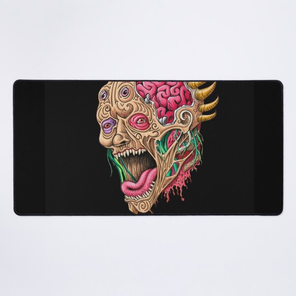 Item preview, Cool retro horror Heavy Metal monster flaming evil creature design artwork illustration designed and sold by Vintage Designs +.