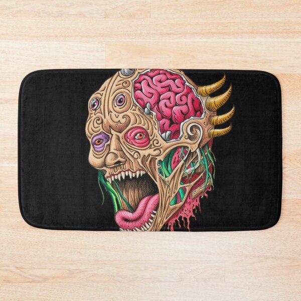 Item preview, Cool retro horror Heavy Metal monster flaming evil creature design artwork illustration designed and sold by Vintage Designs +.