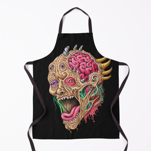 Item preview, Cool retro horror Heavy Metal monster flaming evil creature design artwork illustration designed and sold by Vintage Designs +.