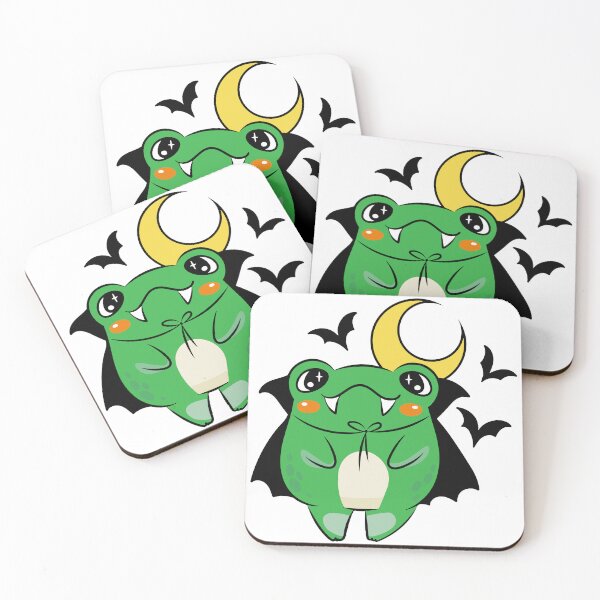 Item preview, Magical Vampire Frog Under Moon – Cute Kawaii Nocturnal Fantasy Art for Frog Lovers designed and sold by Charaff.